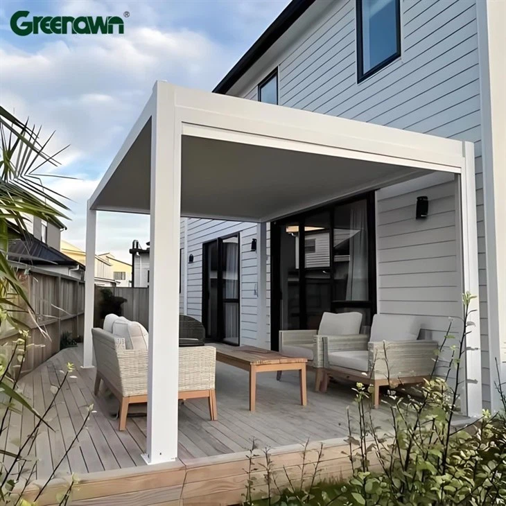 Backyard Pergola With Roof